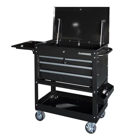 husky 4 drawer tool cart